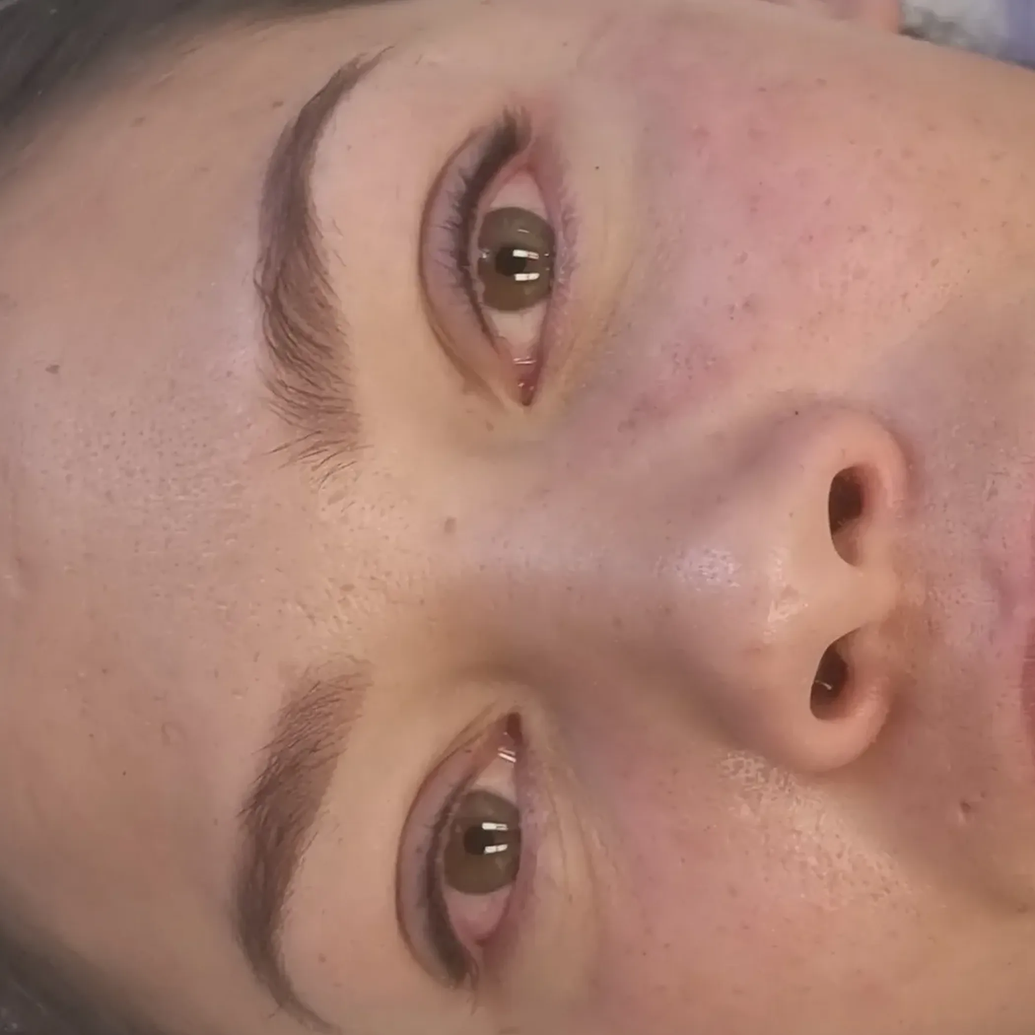 healing permanent makeup brows and eyeliner